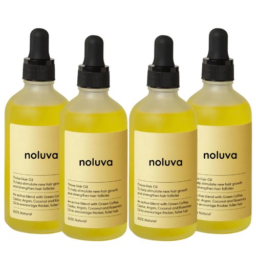Four Bottles of Noluva Hair Growth Serum